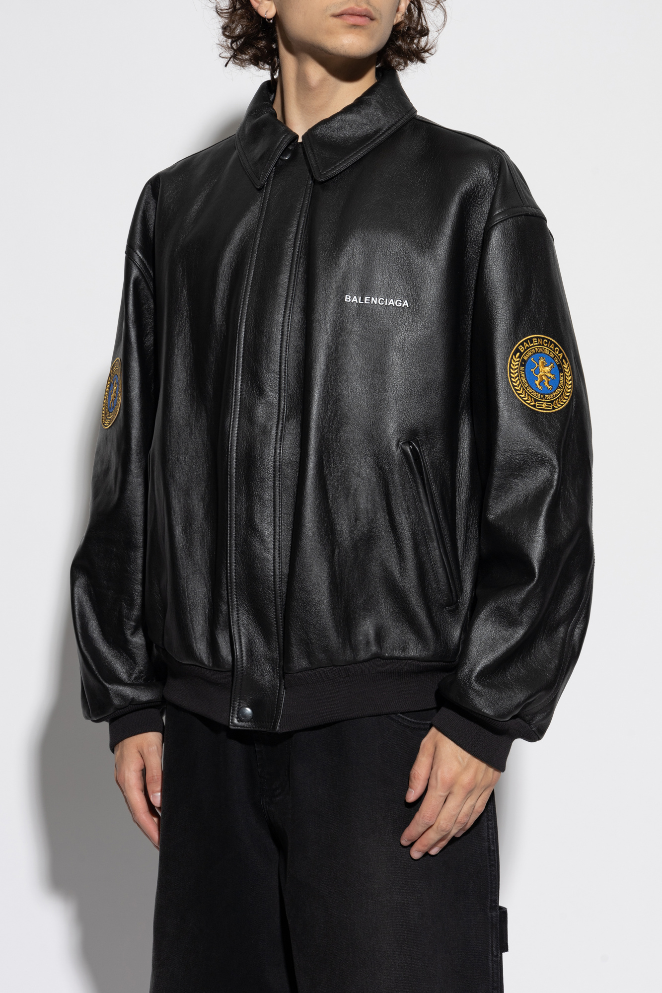 Balenciaga トロンプルイユジャケット 新品】BALENCIAGA（バレンシアガ ）トロンプルイユ転写デニム